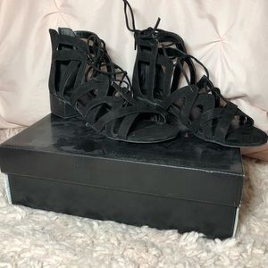 Heeled gladiator sandal